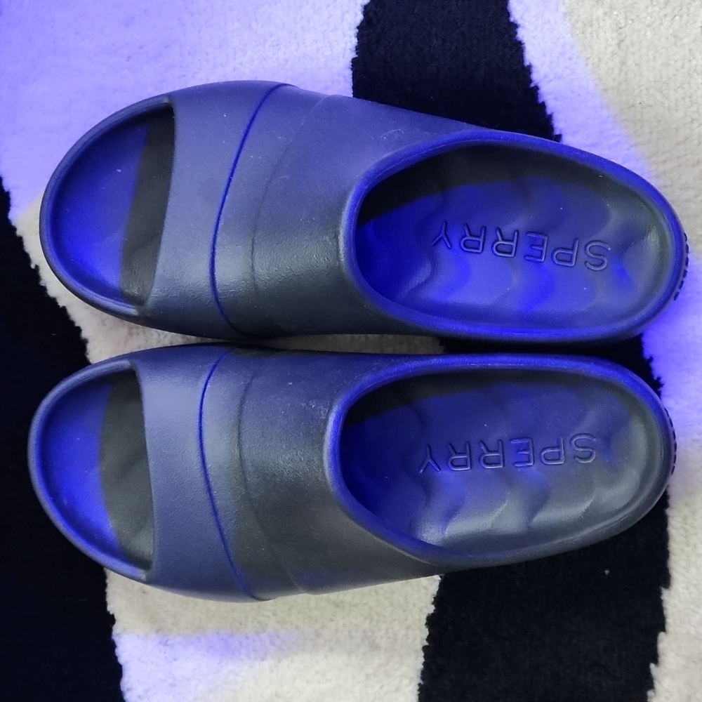 Sperry Float Slide Black Size 8 Nib - image 3